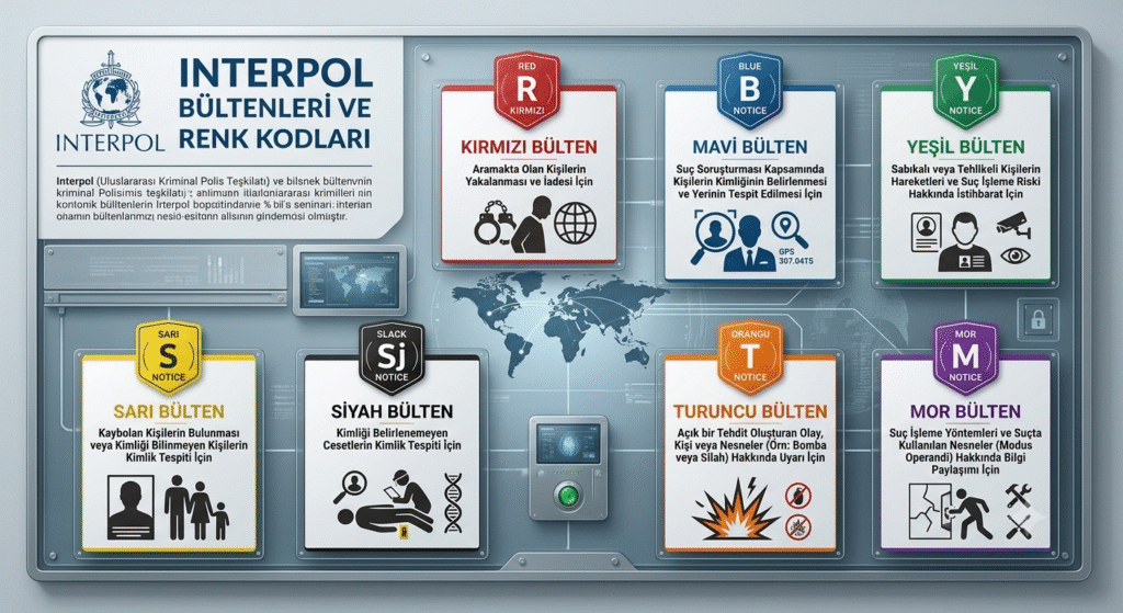 INTERPOL BÜLTENLERİ VE RENK KODLARI NEDİR?